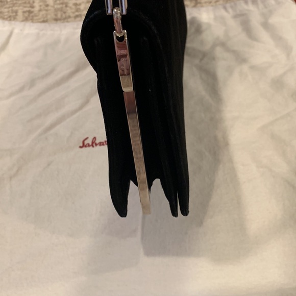 Authentic Salvatore Ferragamo clutch/ handbag black use 3 times only - Picture 7 of 8